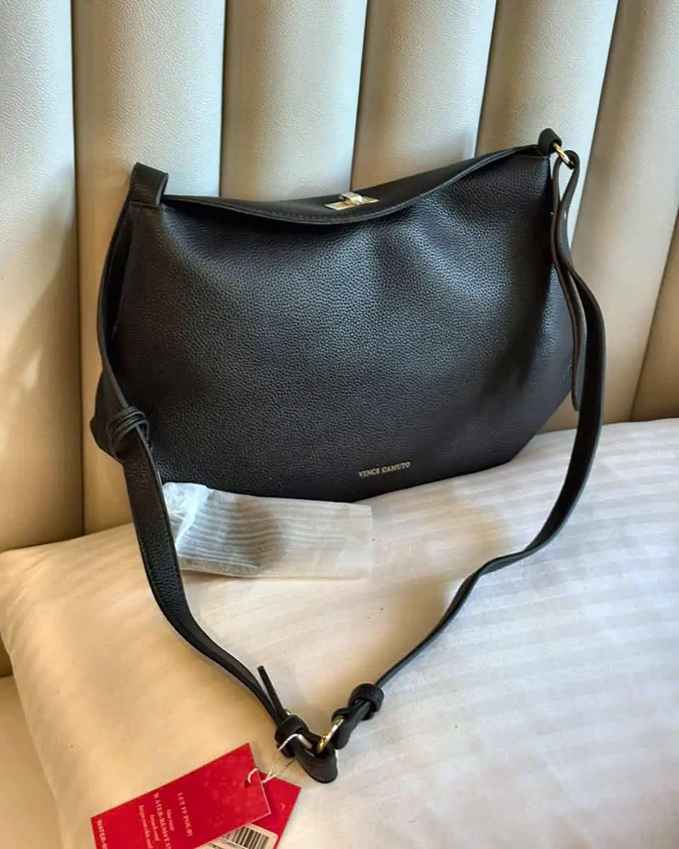 Vince Camuto Pebbled Hobo – Black